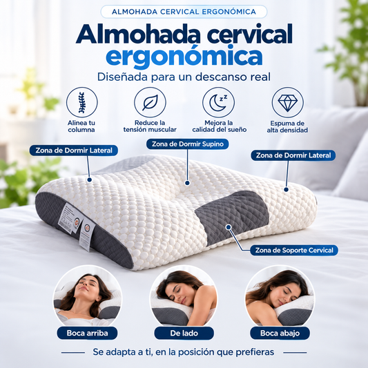 Almohada Cervical Ergonomica 1pcs